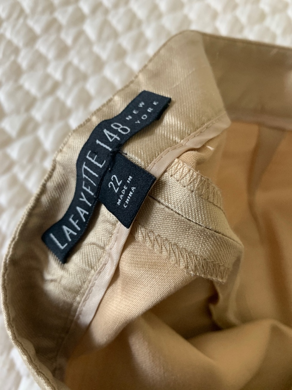 Womens Designer Lafayette Silk pants